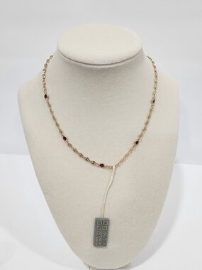 Vintage Givenchy BIJOUX Gold Tone Chain Necklace 15 Inch
